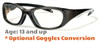 Prescription Sports Glasses - Rec Specs - F8 Morpheus II - Shiny Grey 2