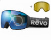 (1) REVO Highland 17 Ski Goggles & Snowboarding Goggles  with Blue Water Lens (01 PBL) with prescription lenses available - Shown with optional lens insert - Goggles N More