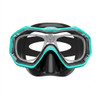 (1) Kids Teens Adults Snorkel Dive Mask with prescription insert and lenses - Turquoise with black silicone - Goggles N More