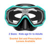 Kids, Teens and Adults Prescription Dive Snorkel Mask - Goggles N More