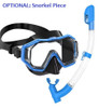 Optional Snorkel Kit Available in matching color Blue - Goggles N More