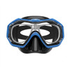 (1) Kids Teens Adults Snorkel Dive Mask with prescription insert and lenses - Blue with black silicone - Goggles N More