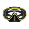 (1) Kids Teens Adults Snorkel Dive Mask with prescription insert and lenses - Yellow with black silicone - Goggles N More