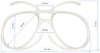 Dimensions of Goggles Insert - Type 2