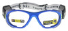 Rec Specs F8 Helmet Spex Prescription Sports Goggles in Matte Electric Blue - Front View