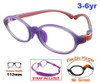 Kids Flexible Prescription Glasses – Purple Frame with Sports Goggle Conversion Kit (45 Size) 9002C6