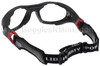 Rec Specs F8 Helmet Spex XL Prescription Sports Goggles in Matte Black Crimson - Rear View