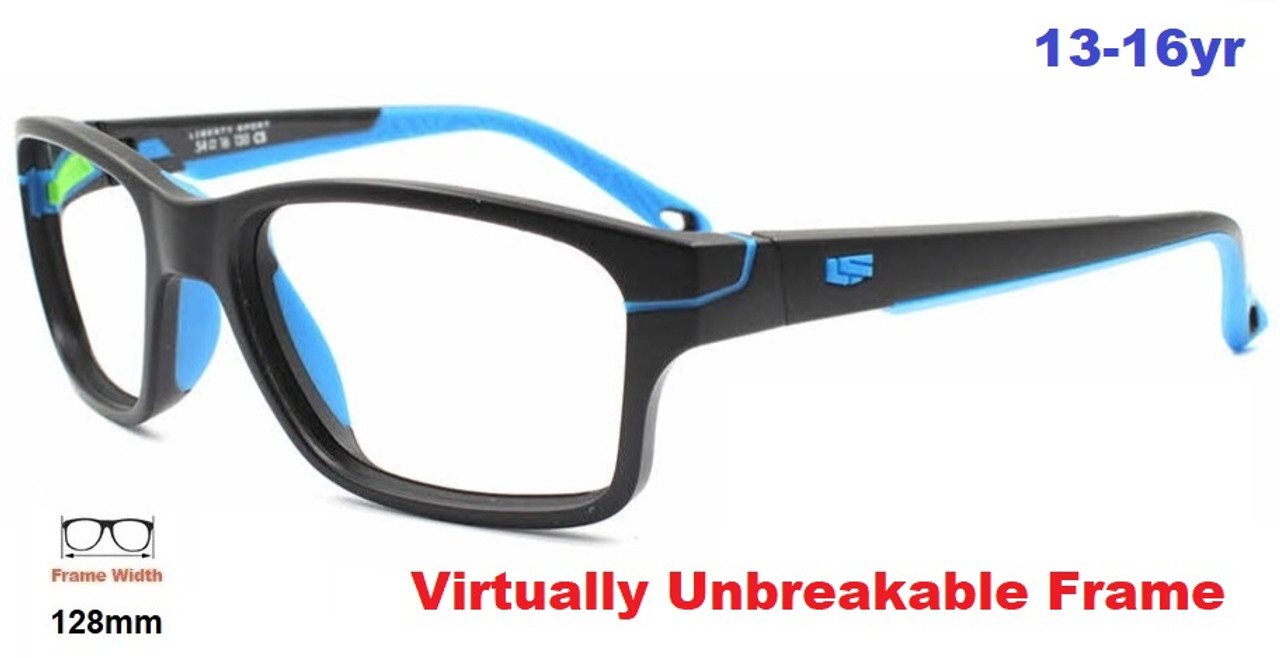 Spookachtig Perfect Bedenk Kids Glasses Flexible Rec Specs Z8 Y40 Matte Black Blue Kids Prescription  Glasses 54 - Goggles n More