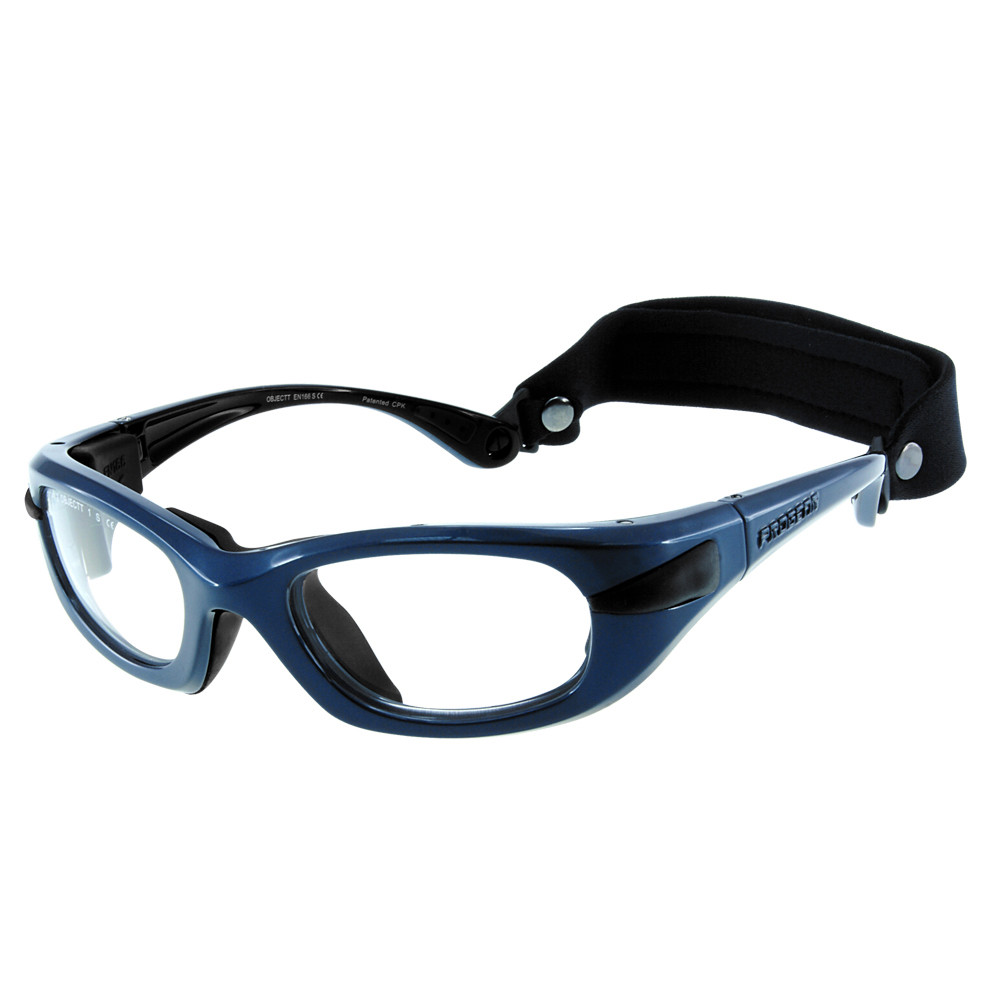Progear Large Teens Adults Sports Glasses Blue +Rx Lenses Sports