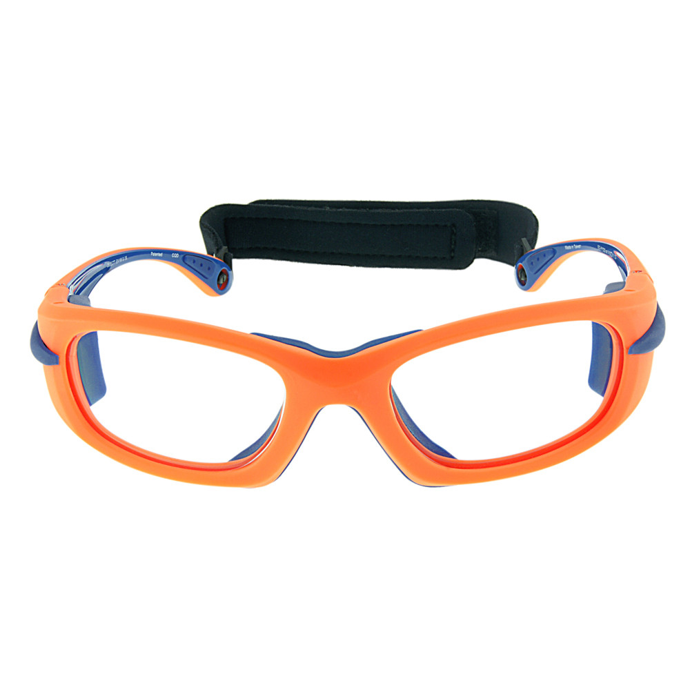 Progear Medium Kids Sports Glasses Matte Neon Orange +Rx Lenses Kids