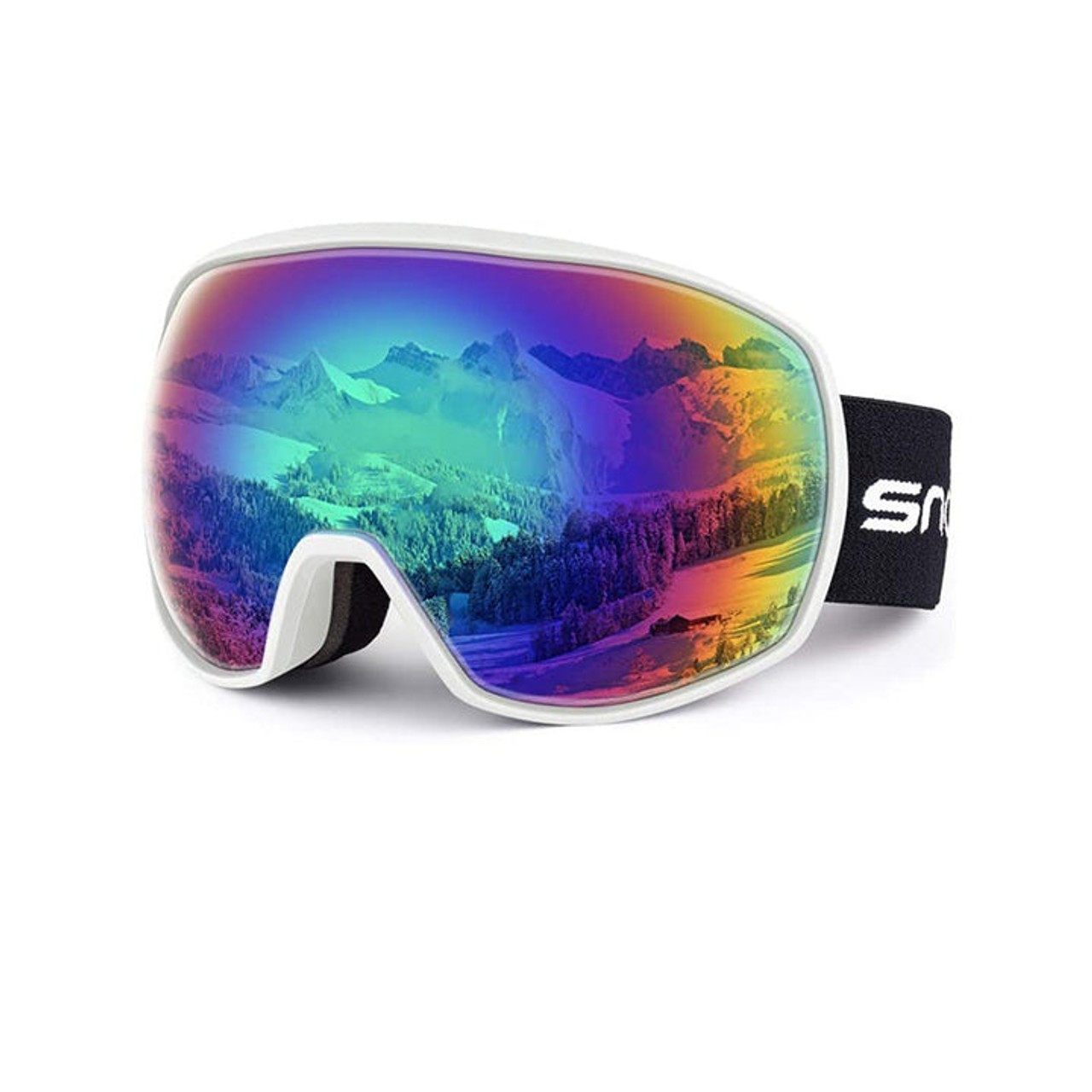 gnist Baron forhold Snowledge Ski Goggle Backflip - Matte White Frame / Revo Green Lens -  Goggles N More