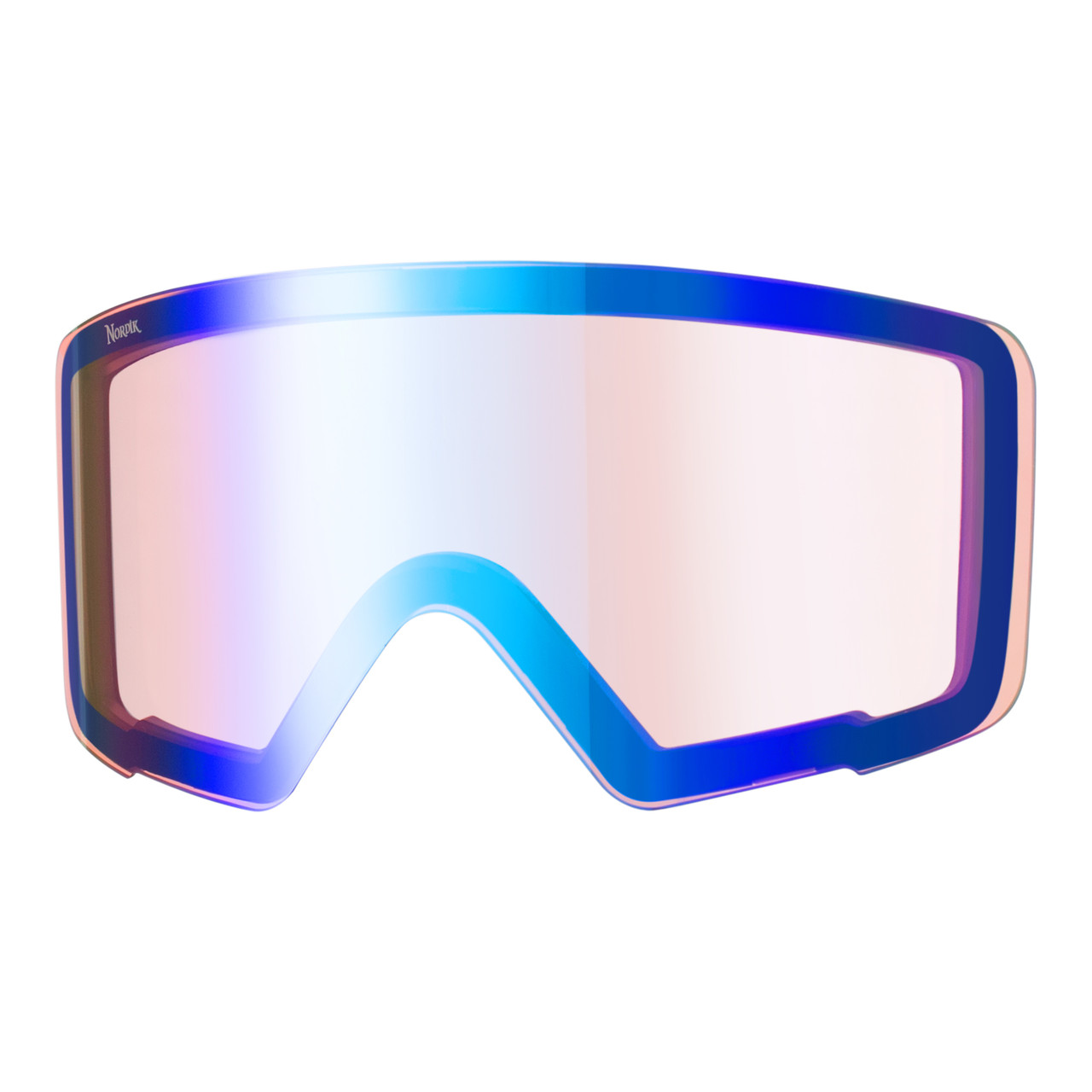 Nordik Viking Heated Ski Goggles Matte Black Frame / Mirrored Green