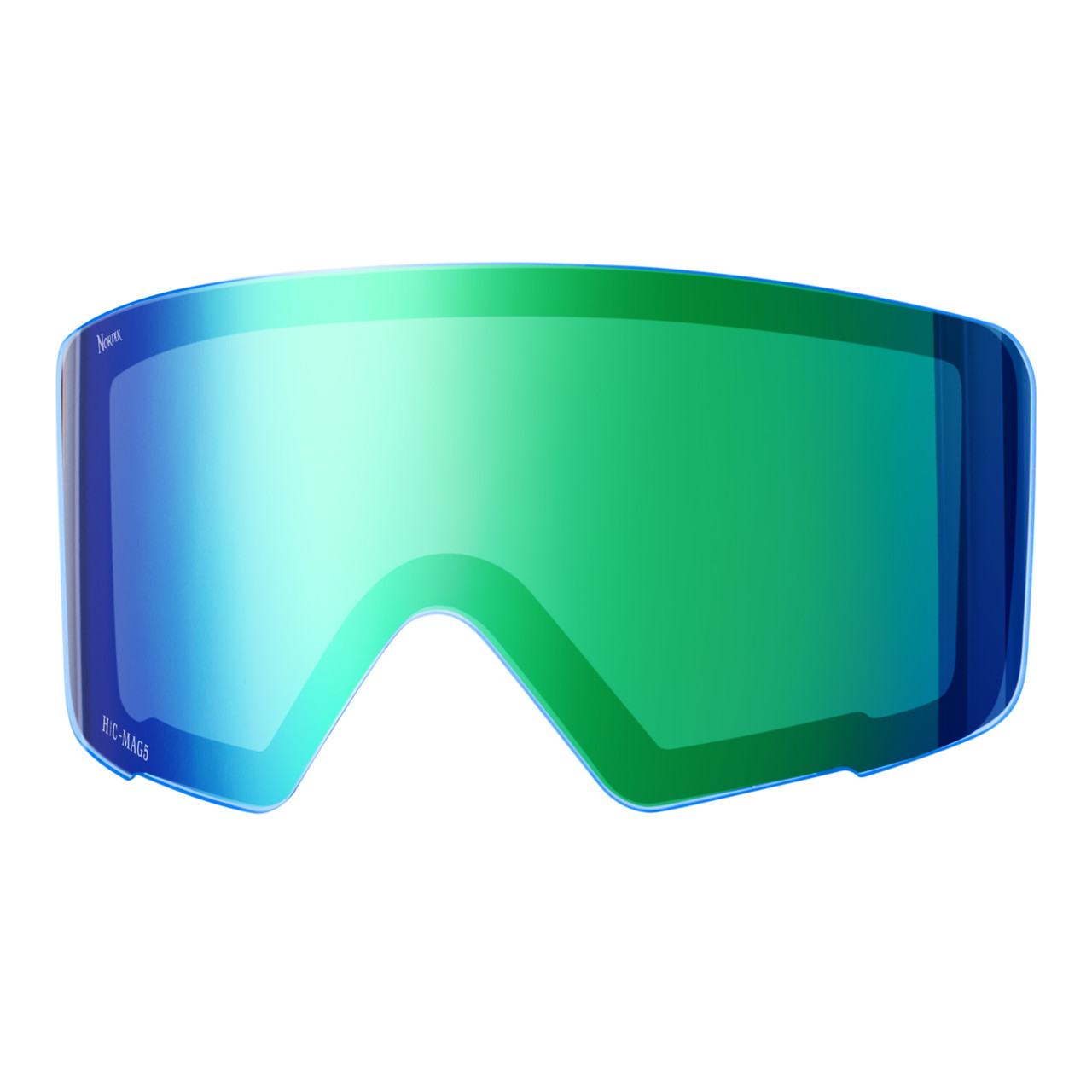 Nordik Viking Heated Ski Goggles Matte Black Frame / Mirrored Green