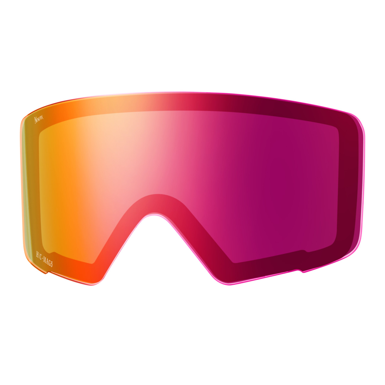 Nordik Viking Heated Ski Goggles Matte Black Frame /Black and Red