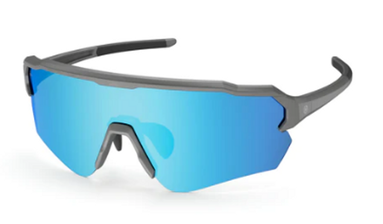 Nordik FRIGG 2 Matte Grey w/ Revo Ice Blue Lenses, Sports Sunglasses for  fishing cycling & running