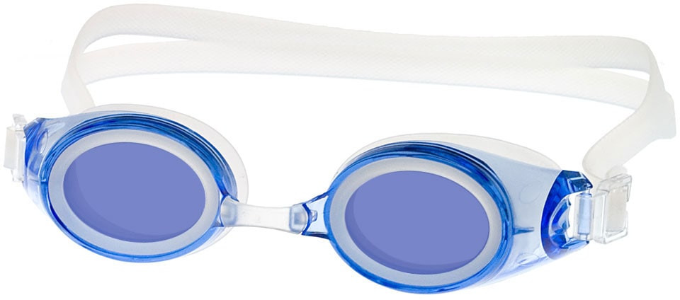 Made to Prescription Swim Goggles Adult Blue with Custom Lenses