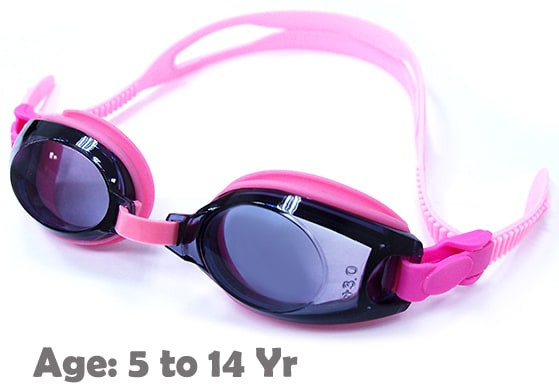 Kids Prescription Swim Goggles (Premade Far Sight powers GogglesNMore