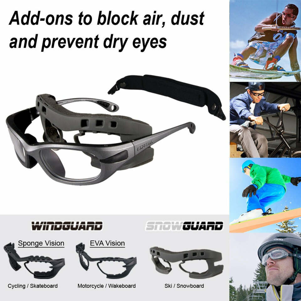 Progear Small Kids Sports Goggles Red +Rx Lenses - Kids Sports