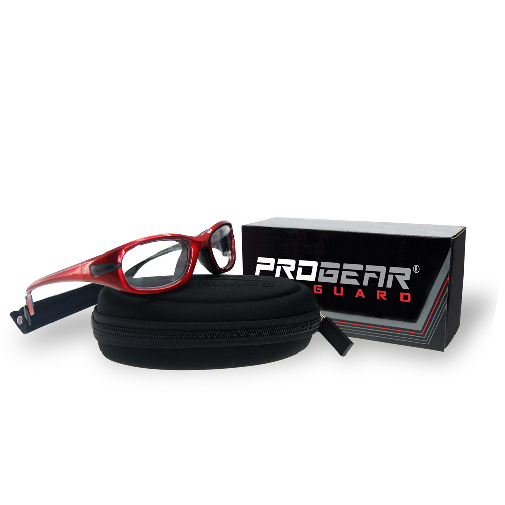 Progear Adults XL Sports Goggles Shiny Crystal Transparent +Rx