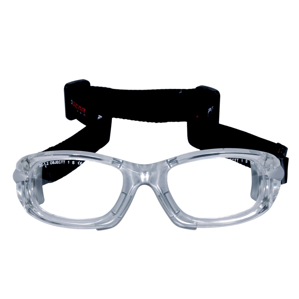 Progear Adults XL Sports Goggles Shiny Crystal Transparent +Rx