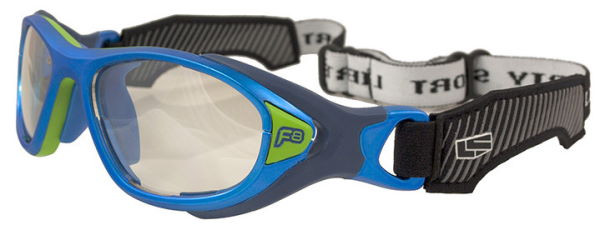 Rec Specs F8 Helmet Spex Electric Blue Kids Sports Goggles