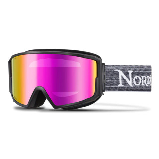 Nordik Odin Magnetic Ski Goggles + Bonus Lens - Matte Black Frame / IMD Pink (Shipping to US/Canada Only)