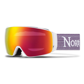 Nordik Torsten Magnetic Ski Goggles + Bonus Lens - Matte White Frame / HC Black and Red (Shipping to US/Canada Only)