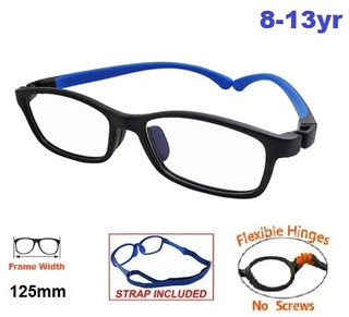 Kids Glasses Flexible 9008 Black Blue Kids Prescription Glasses