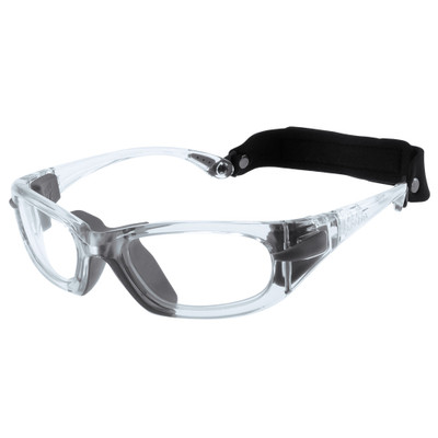 PROGEAR Teens Adults Sports Glasses EG-L1030 Temple - Shiny Crystal Transparent 10 - Large Size 55