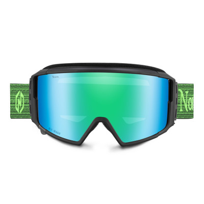 Nordik Viking Heated Ski Goggles + Bonus Lens - Matte Black Frame / Green  Mirrored Lens (Shipping to US/Canada Only)