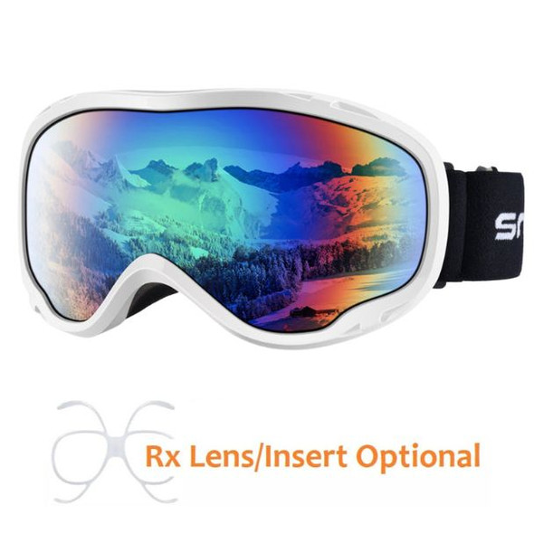 (2) Snowledge Ski Goggle Glacier - Glossy White / Green