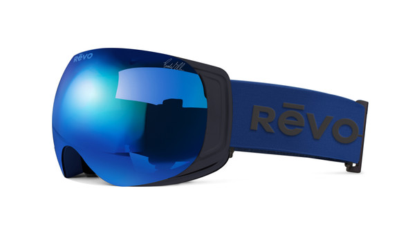 (1) No. 5 - Revo x Bode Miller - Matte Black/Photochromic Blue Water Lens - Ski Goggles & Snowboarding Goggles - Goggles N More - side view