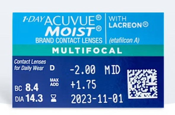 Acuvue 1 Day Moist Multifocal Side (30 Pack) Acuvue 1 Day Moist Multifocal Side (30 Pack)