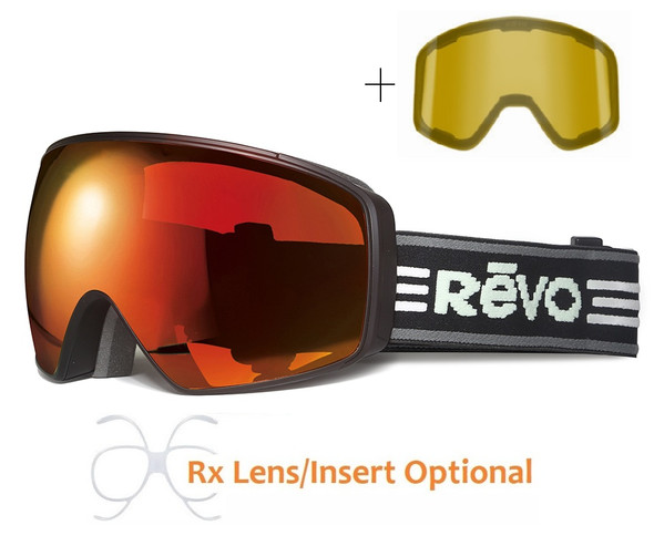 Revo Flex No 2 Ski Goggles with Solar Orange Photochromic Lens
