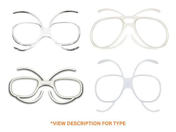 Insert frame for Snow and Ski Goggles, Rx lenses available.