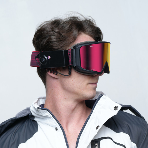 Nordik Viking Heated Ski Goggles - Matte Black Frame /Black and