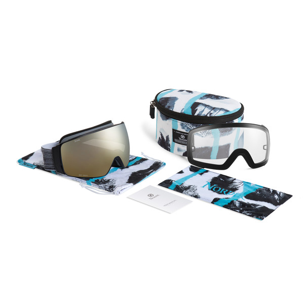 Nordik Torsten Magnetic Ski Goggles - Matte Black Frame /Gold