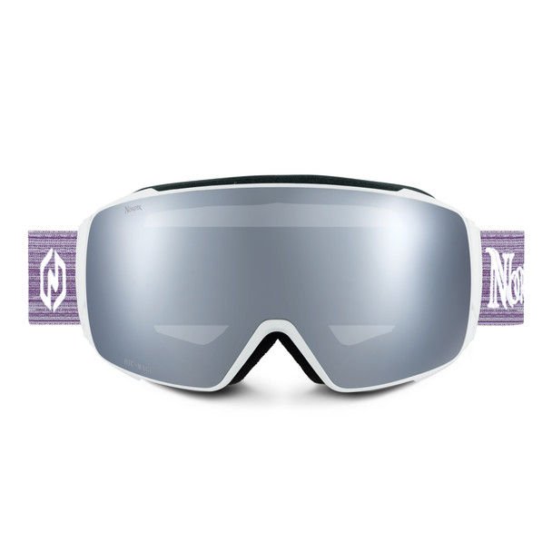 Nordik Torsten Magnetic Ski Goggles - Matte White Frame / Silver