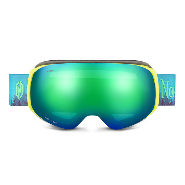 Nordik Freya Magnetic Youth Ski Goggles - Matte Flo Yellow Frame
