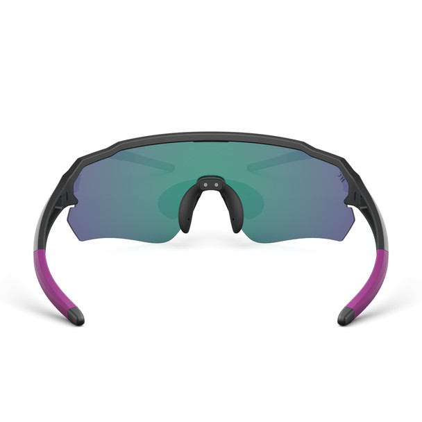 Nordik FRIGG 2 Matte Black w/ Black Gold Lenses - Sports Sunglasses for Fishing Cycling & Running - Goggles N More - rear view