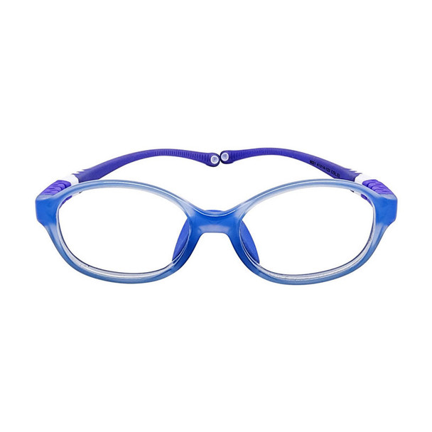 Kids Glasses with Bendable Hinges G9021 C3 Blue White- Front View