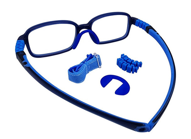 Kids Glasses with Flexible Hinges G9032 C4 Blue: Standard