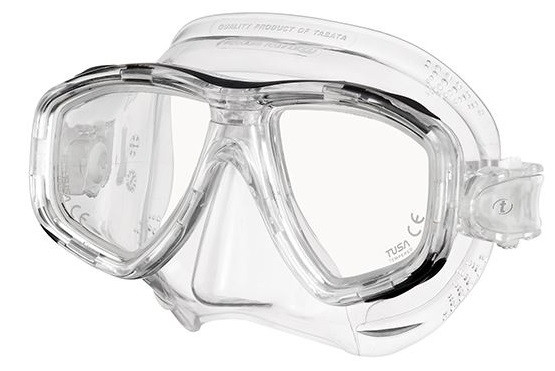 (1) TUSA M212 Freedom Ceos Prescription Scuba Diving Mask – Translucent (T) with White Silicone (Adult Size)