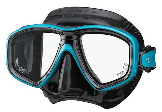 (1) TUSA M212 Freedom Ceos Prescription Diving Mask – Black Ocean Green with Black Silicone (Adult Size QB-OG)