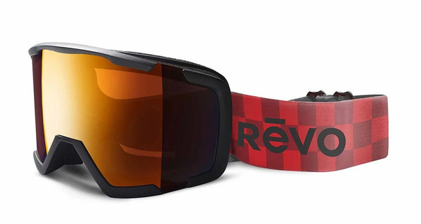 Prescription Revo Outback No 12 Matte Black 11 POG Ski Goggles