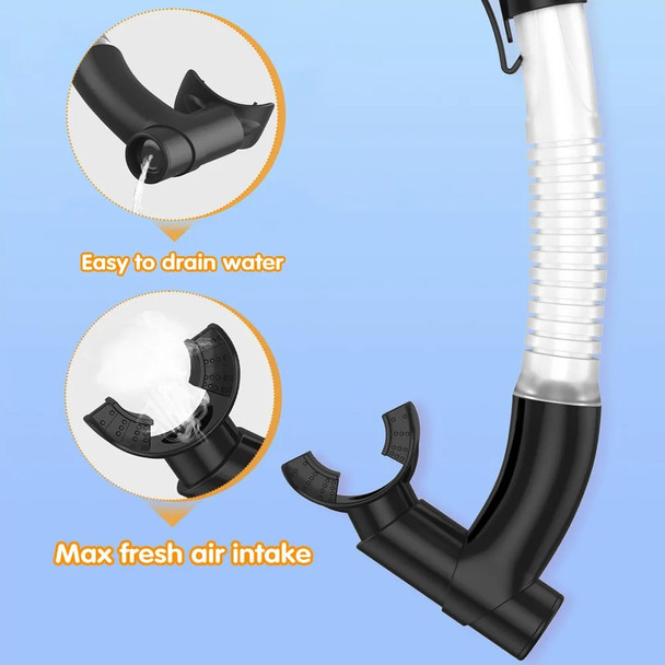 Kids Prescription Dive Snorkel Mask - silicone mouth piece snorkel - Goggles N More