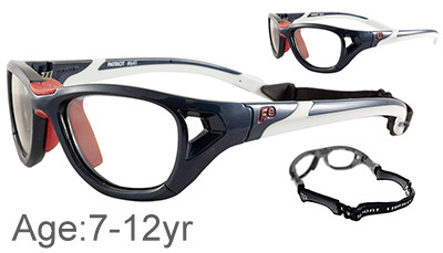Rec Specs F8 Sport Shift Shiny Navy White Sports Glasses - Goggles