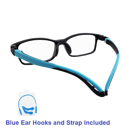 Kids Glasses Flexible TR7001 Black Blue Kids Prescription Glasses