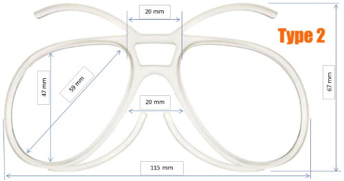 Universal Goggles Insert for Ski Goggles/Snow Boarding Goggles/Motorcycle  Goggles/Motocross Goggles (Prescription Lenses Available)