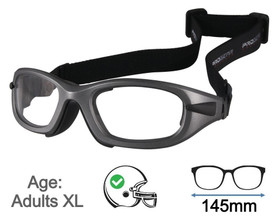 グラスバレー EDIUS Pro 6.5 アップグレード版 EPR65-UGRJ Progear Adults XL Sports Goggles Matte Grey Transparent +Rx Lenses